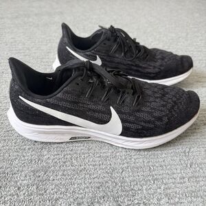Nike Air Zoom Pegasus 36 Shoes Mens Size 9 Black White Mesh Running AQ2203-002